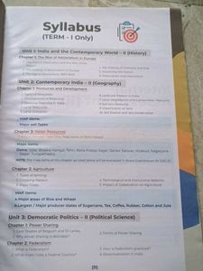 CBSE Class 10 Social Science Objective Question Ba