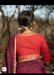 Rust Embroidered Blouse