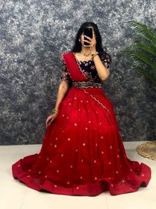 PARTY WEAR LEHENGA WITH STICH BLOUSE