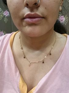 Golden necklace with Star Charms