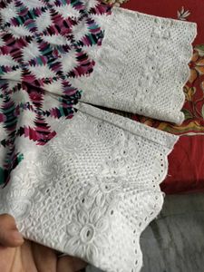 🤍beautiful thread work Patterned Palazzos
