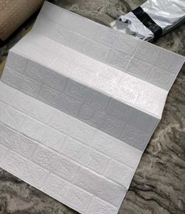 (Pack of 5) - 3D Brick Peel &amp; Stick Wall Panell