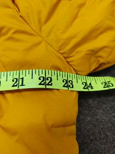 Yellow Padded Hooded Jacket