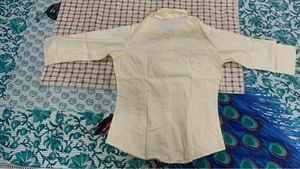 Elegant Yellow Button-Up Shirt