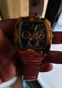 Original Guess Gold &amp; Green Watch