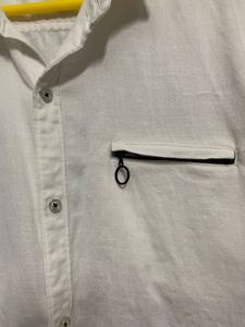 Unisex Stylish Pure Cotton White Shirt