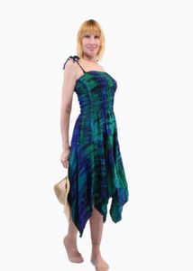 Bohemian Tie-Dye Maxi Dress