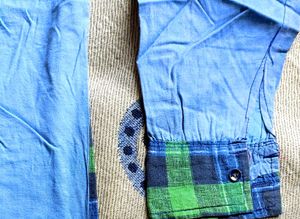 Green &amp; Blue Plaid Shirt