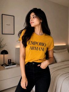 Emporio Armani Mustard Yellow T-Shirt