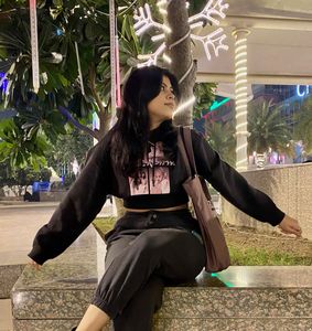 H&M blackpink edition Crop Hoodie
