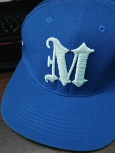 Vibrant Blue Metley Baseball Cap