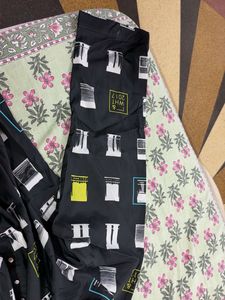 W Stylish Black Printed long kurta
