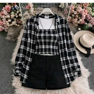 Chic Plaid Crop Top