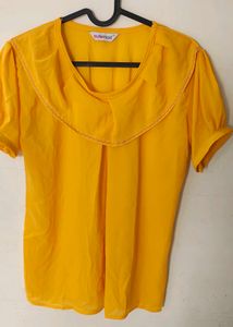 Yellow Ruffle Top