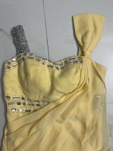 Pale Yellow Formal Gown