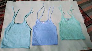 Pack of 3 Camisole Tops 0-6 month baby