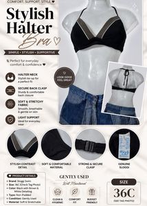 💙 Black Bikini Top & Bottom Set