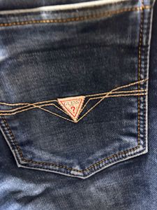 Guess Men's Blue Denim Jeans