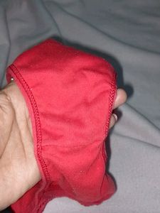 Red Non Paded Bra Panty Set . Size 30
