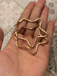 Unique Star Hoop Earrings