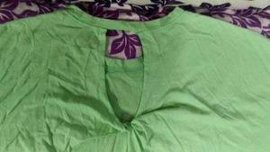 Mint Green Twist-Back Tee