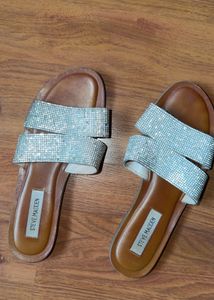 Steve Madden Rhinestone Slide Sandals