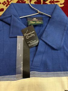 Men's Striped Long Sleeve Polo Shirt