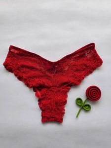 Red Lace Sexy Brief Panty