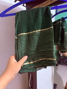 Green Floral Print Kurta with full set