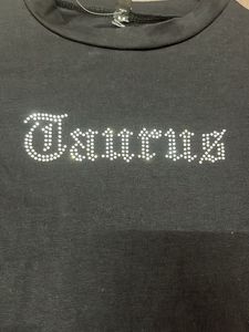 Rhinestone Taurus Graphic T-Shirt branded top