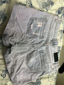 Distressed Denim Shorts