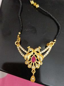 Designer Gold Plated Mangalsutra Set 4  ka