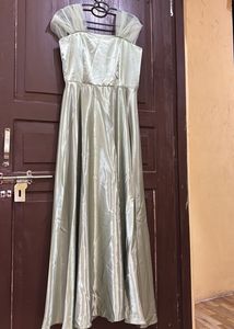 Elegant Sage Green Gown