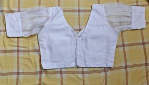 Elegant White Sheer Sleeve Blouse