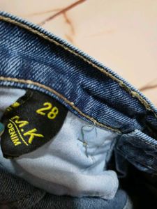 Vintage Wash Cargo wide leg Jeans