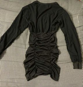 Black Bodycon Long Sleeve Dress
