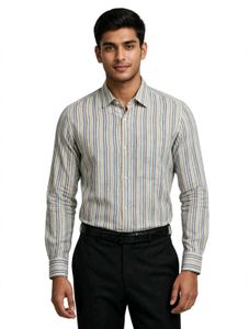 Men's Striped Casual Shirt