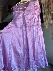 Elegant lavender Lehenga Choli with purple dupatta