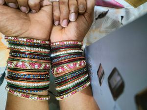 Multi Metal Bangal Set