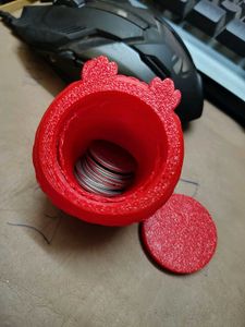 Cute Red Owl Figurine coin box