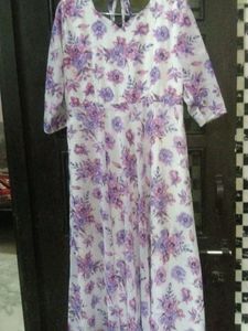 Beautiful Floral Print Gown