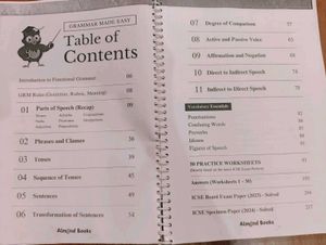 ICSE 9&amp;10 English Grammar ALMOND AND BOOKS