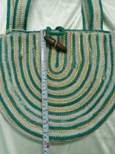 Cotton Jute D Shape Bag