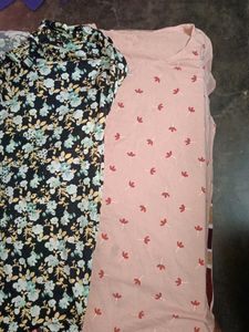 4 WOMEN Cute Floral & Pink Tops Bundle