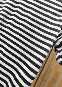 Striped Tie-Front Cropped top