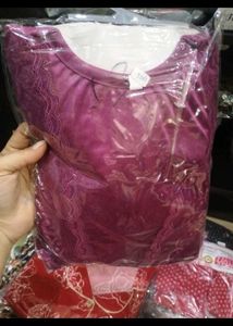XXL Red Premium Night Suit - 2 Pcs