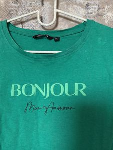 Green Bonjour Mon Amour T-Shirt