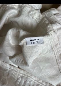 White Cropped Hoodie and pants set