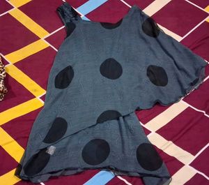 Chic Polka Dot One-Shoulder Dress