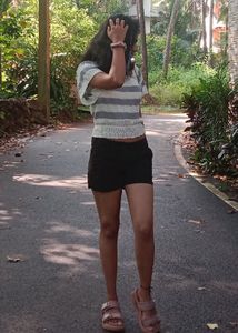 Crop Top and shorts combo